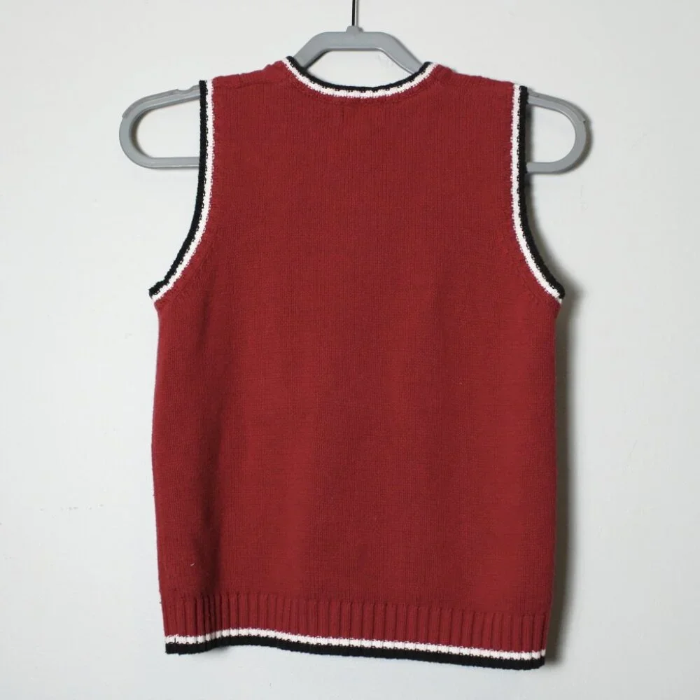 Children's Place Orange Sweater Vest 10/12 (L)